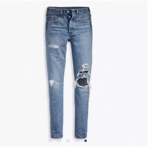Levi’s 501 Skinny Jeans Mid-Blue